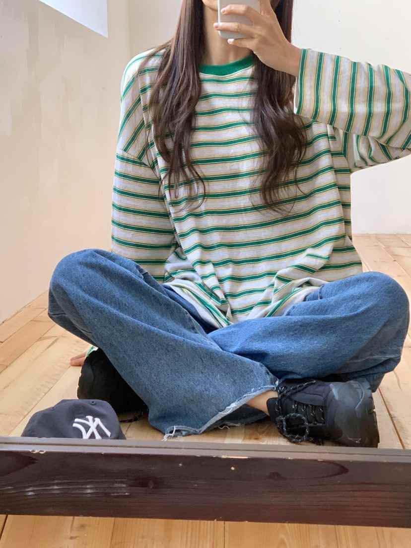 PARSLEY東大門實拍女士新品休閑真品職業人氣推薦熱賣長袖T恤Daze長袖T恤