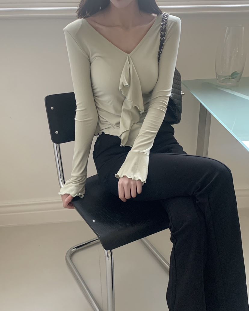 MAGNOLIA36-L韓國直郵東大門實拍女裝新品25春夏熱賣長袖T恤MAGNOLIA36-L長袖T恤