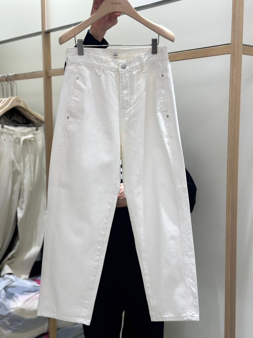 EUM韓國直郵東大門實拍女裝新品職業時尚熱賣25春夏人氣休閑褲EUM休閑褲