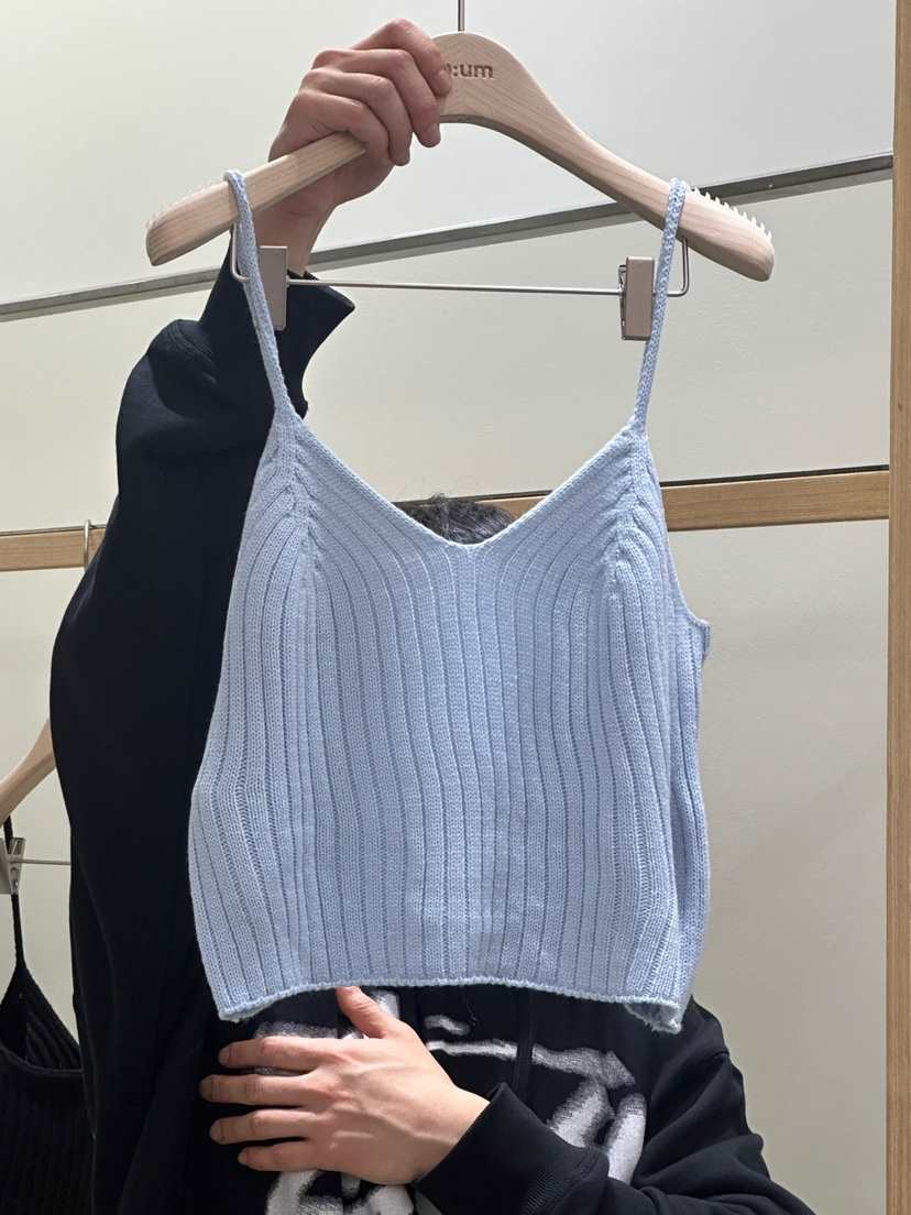 EUM直郵韓國代購女裝新款25春夏時尚休閑真品職業推薦吊帶背心EUM吊帶/背心