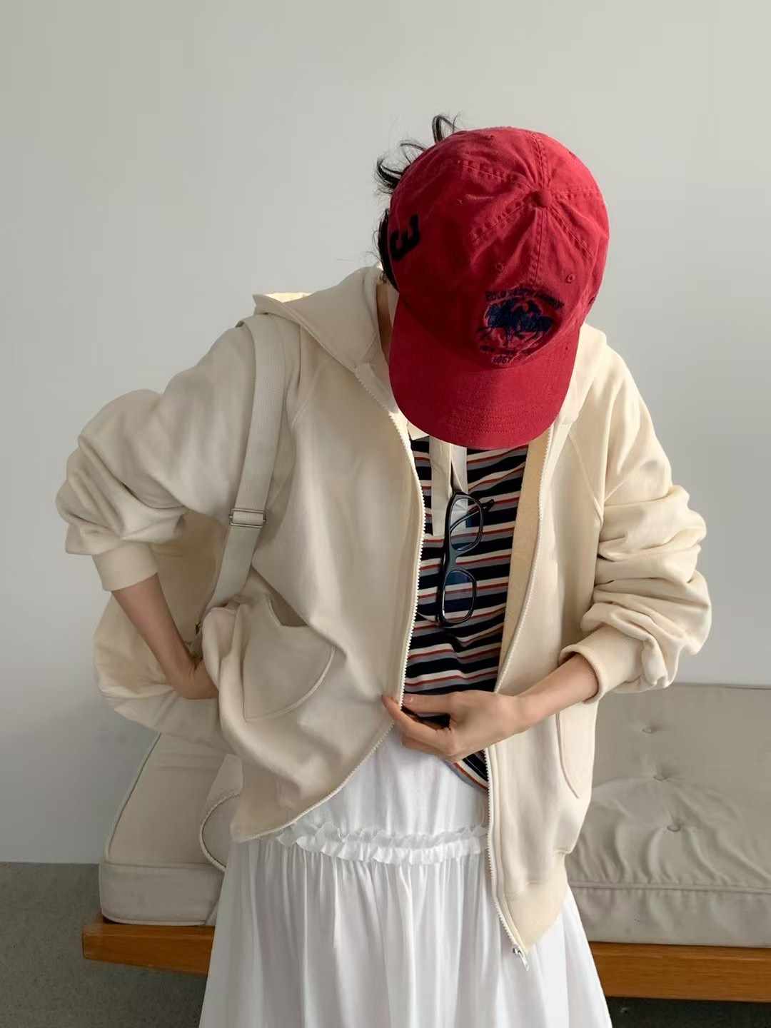 CALLMYNAME直郵韓國代購女裝新品推薦時尚休閑夾克拉鏈連帽Call my name夾克