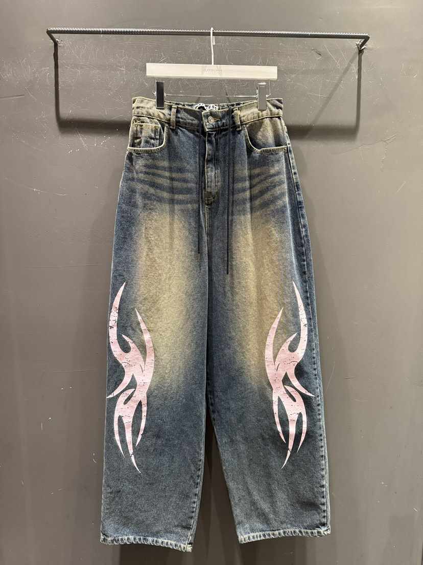 GATELESS韓國直郵東大門實拍女裝新品休閑推薦25春夏牛仔褲GATELESS牛仔褲