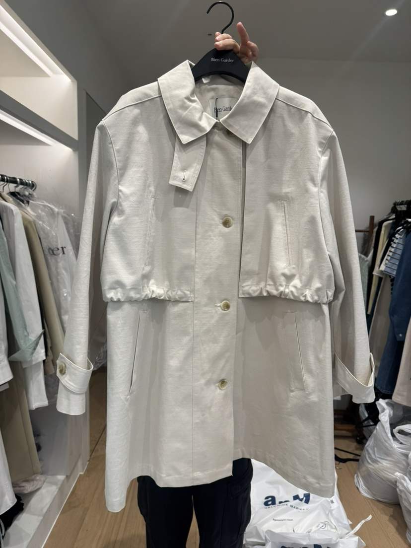 BIEN GARDER東大門代購女士新品人氣時尚25春夏中長款大衣BIEN GARDER中長款大衣