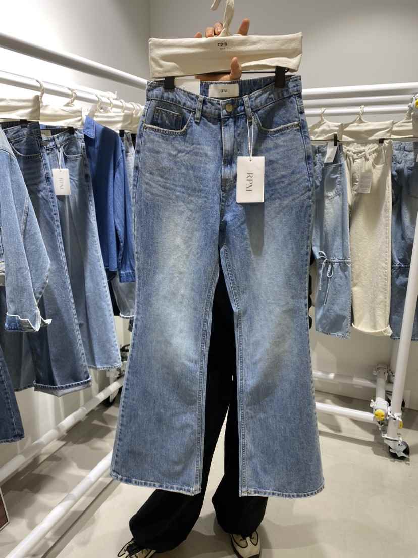 RPM韓國代購女士新款時尚休閑熱賣25春夏人氣推薦真品牛仔褲RPM牛仔褲