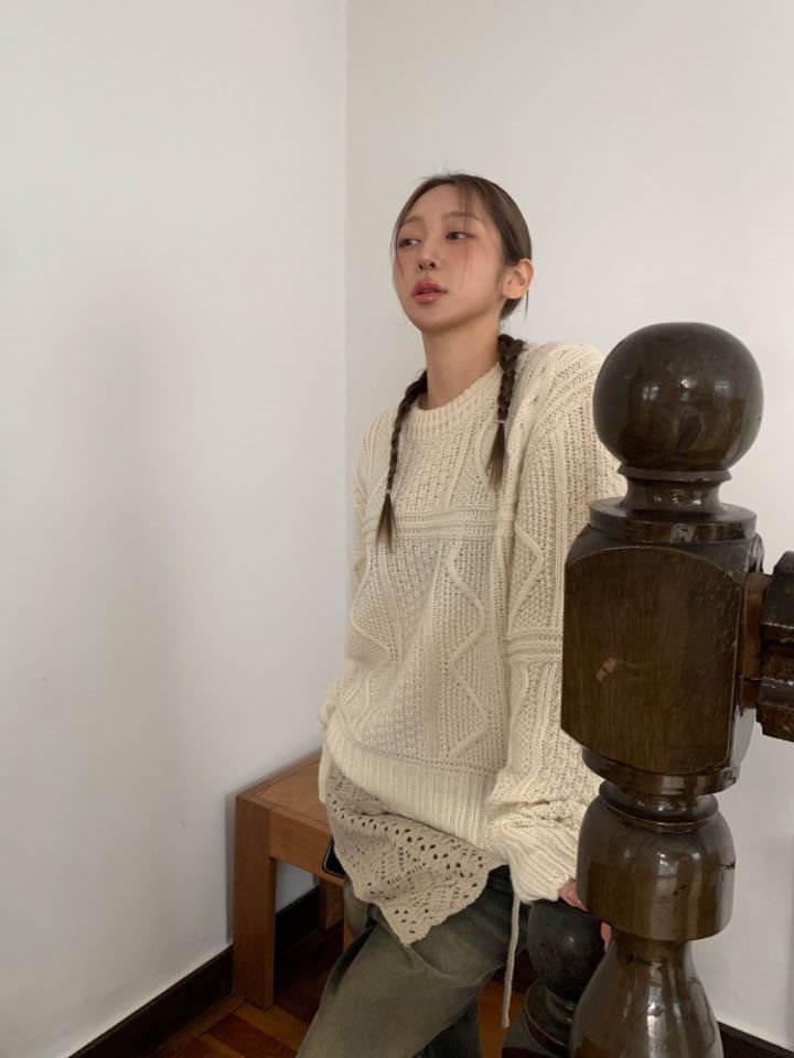 LIVE FOREVER東大門直郵女士新款時尚休閑25春夏熱賣真品毛衣LIVE FOR_EVER毛衣