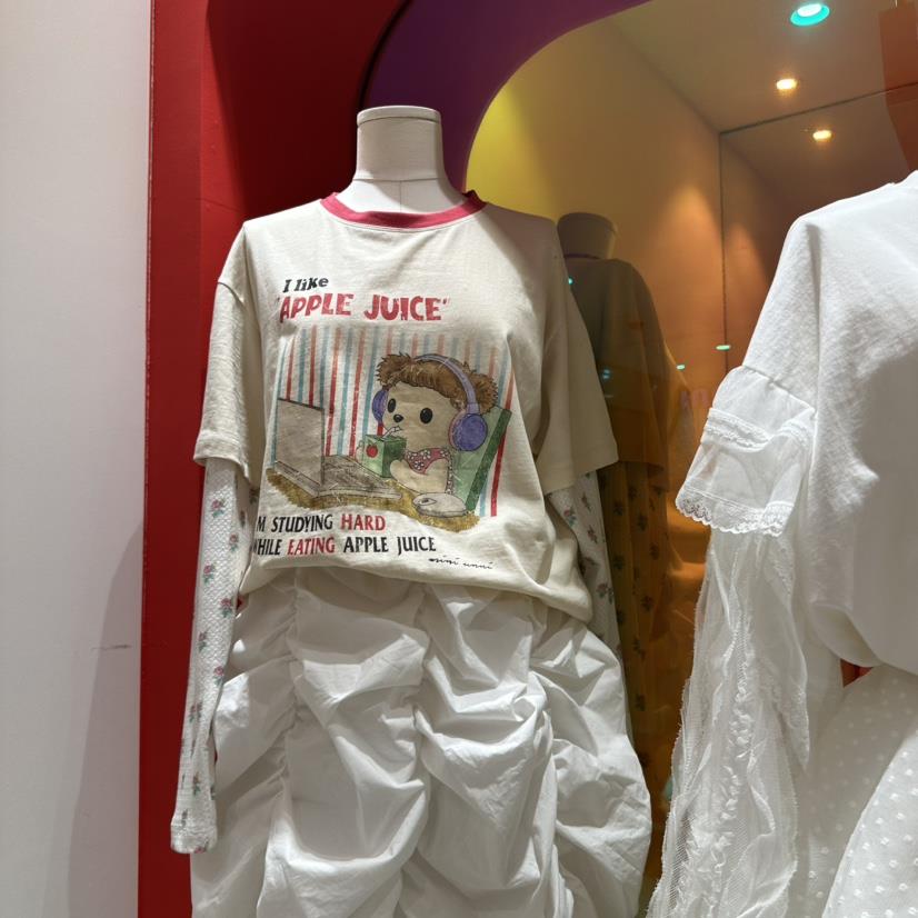MINI UNNI東大門代購女裝新款休閑真品人氣25春夏職業熱賣T恤MINI UNNIT恤