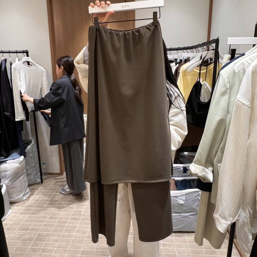 LOFN東大門直郵女士新品時尚熱賣休閑推薦人氣職業裙褲假兩件LOFN裙褲