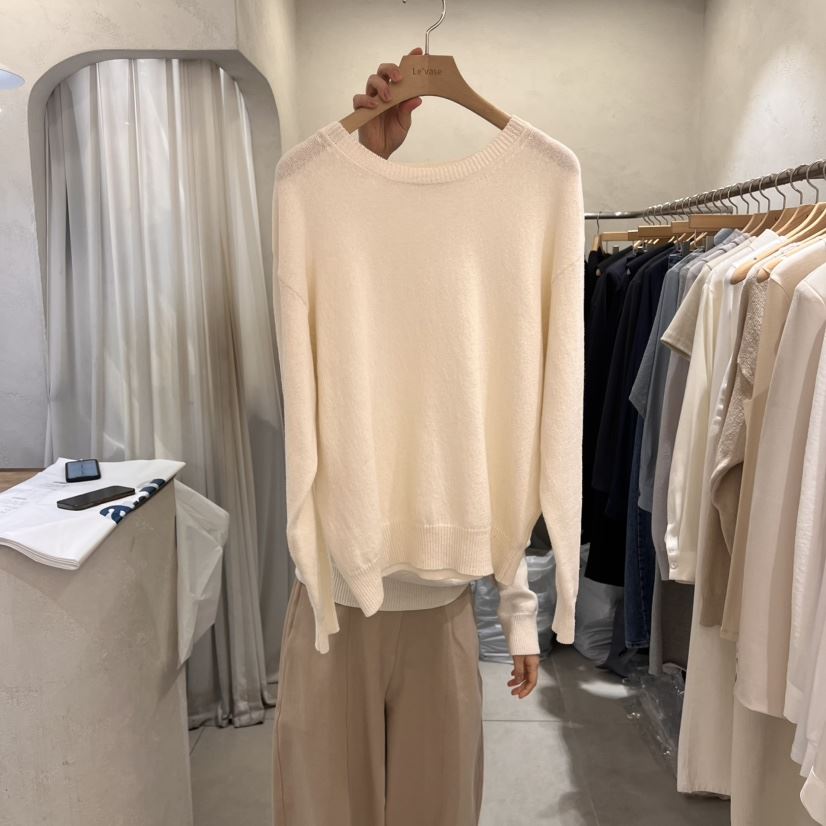 LE VASE韓國代購女裝新品25春夏職業人氣推薦真品休閑毛衣LE VASE毛衣