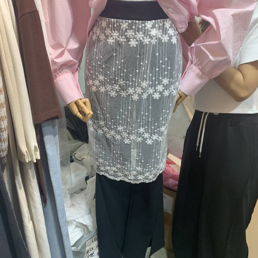 OZ韓國代購女士新品職業25春夏真品熱賣人氣裙褲假兩件蕾絲OZ.ounce裙褲
