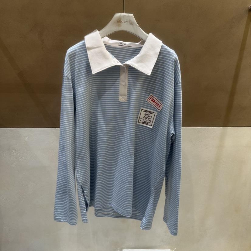 SOLOUNO韓國直郵女士新品人氣推薦職業休閑25春夏時尚長袖T恤SOLOUNO長袖T恤