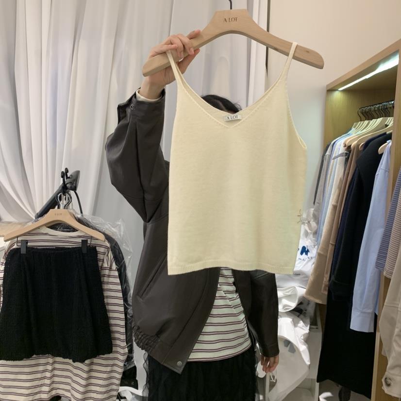 ALOT東大門實拍女士新款推薦25春夏休閑真品熱賣時尚吊帶背心A LOT吊帶/背心