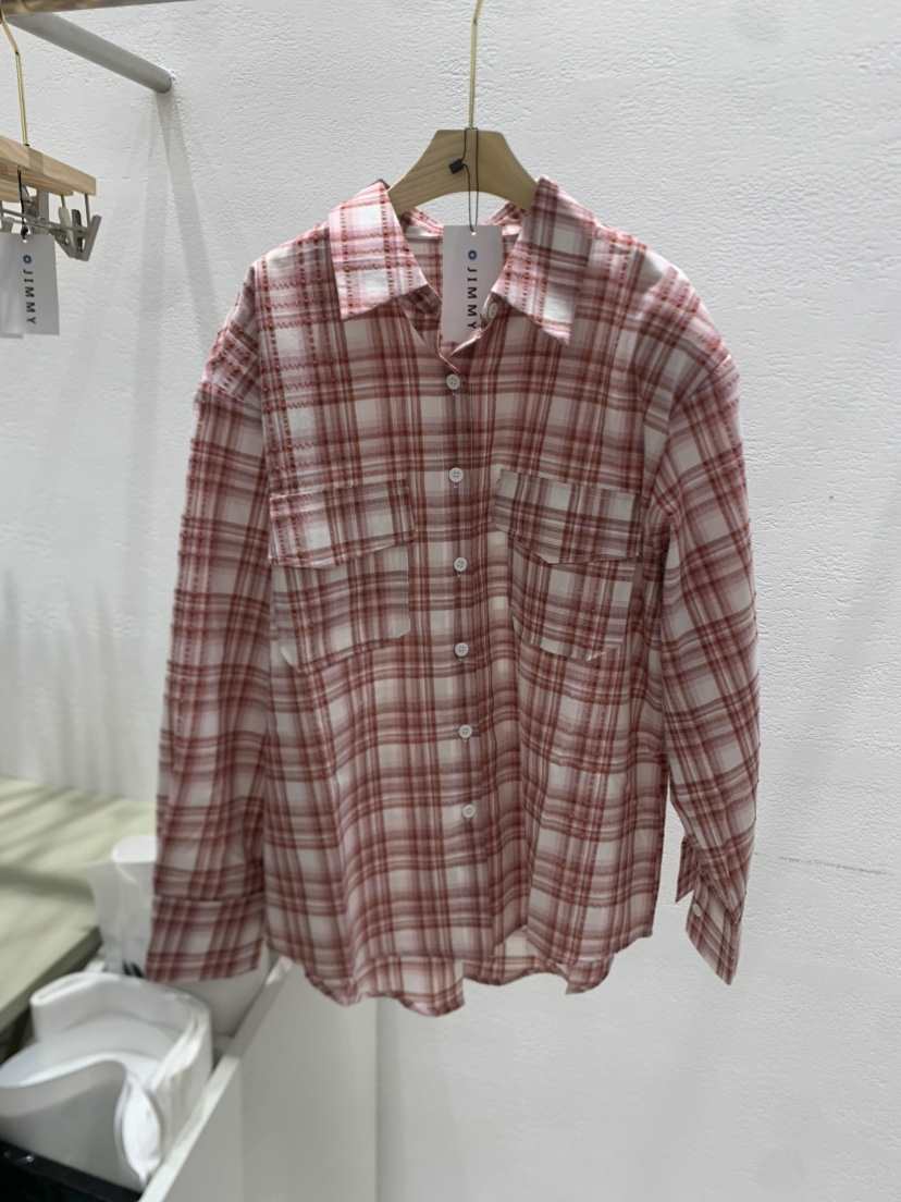 JIMMY韓國直郵女裝新品25春夏真品熱賣休閑時尚推薦襯衫蕾絲衫JIMMY/REMAKE襯衫/蕾絲衫