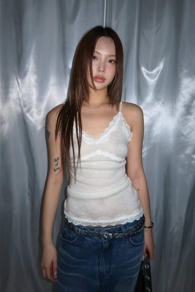 BOY MEET GIRL-T東大門直郵女裝新品真品吊帶背心可愛的BOY MEET GIRL-T吊帶/背心