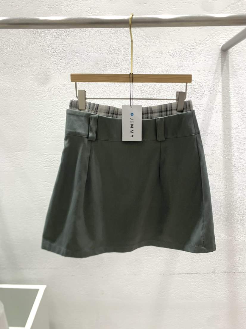 JIMMY東大門直郵女裝新品熱賣推薦時尚人氣真品短裙格紋半身裙JIMMY/REMAKE短裙
