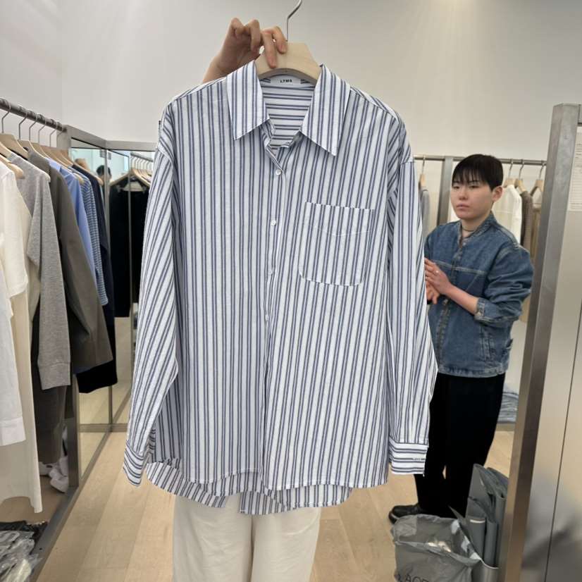LTMS韓國直郵女裝新品真品人氣熱賣職業25春夏休閑襯衫蕾絲衫LTMS襯衫/蕾絲衫
