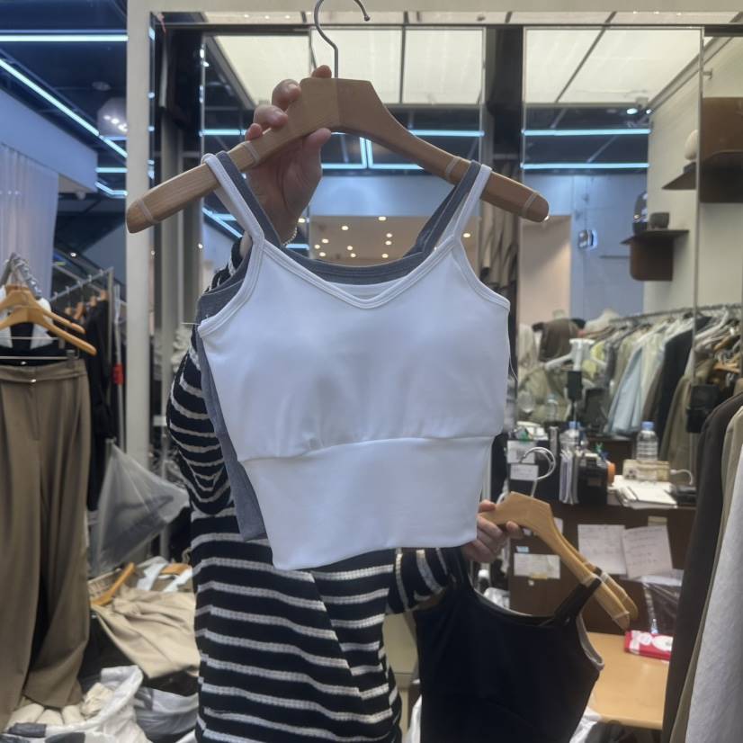 SANS直郵韓國代購女裝新品人氣推薦休閑熱賣真品25春夏吊帶背心SANS吊帶/背心