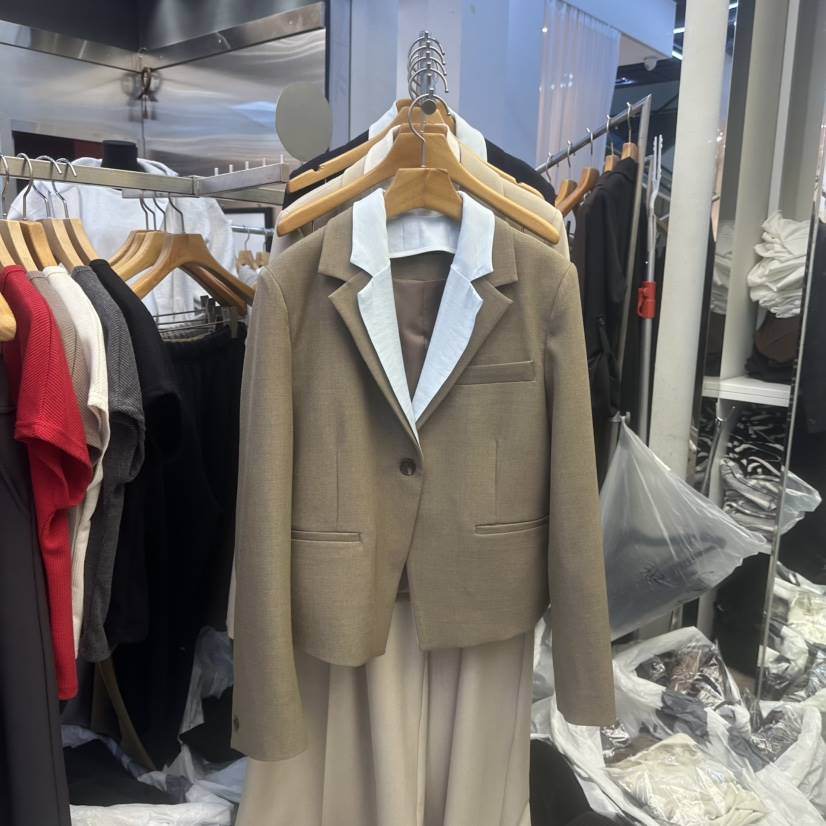 SANS韓國直郵東大門代購女裝新品時尚休閑推薦熱賣夾克可拆卸SANS夾克