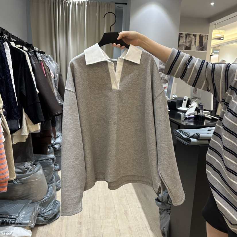 SOFTNESS韓國直郵女裝新品休閑推薦25春夏職業熱賣人氣長袖T恤Softness/Cosmic長袖T恤