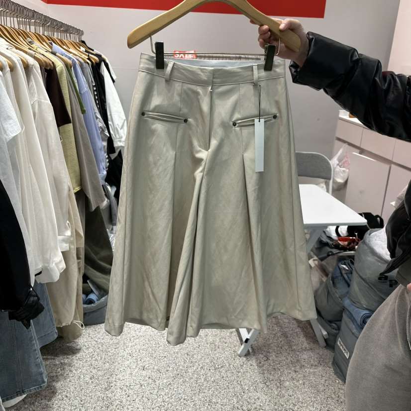 ATPZ韓國直郵東大門代購女裝新品休閑真品職業人氣短褲皮革ATTENTION PLEAES短褲