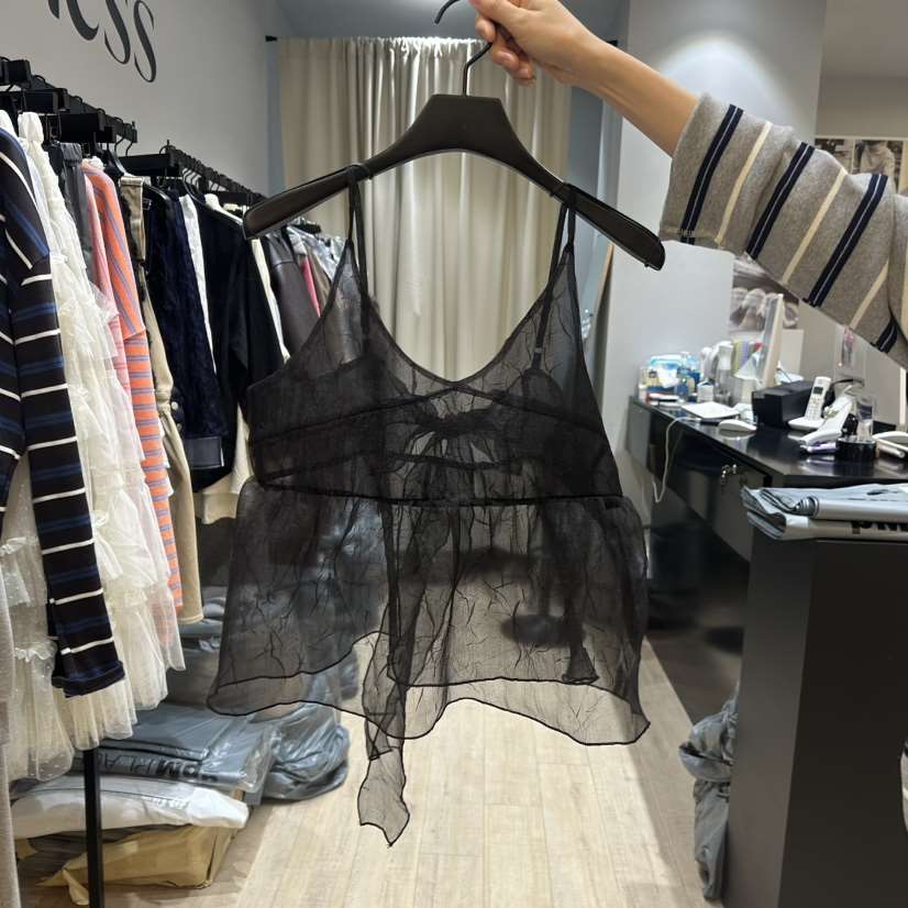 SOFTNESS直郵韓國代購女裝新品25春夏職業人氣熱賣吊帶背心Softness/Cosmic吊帶/背心