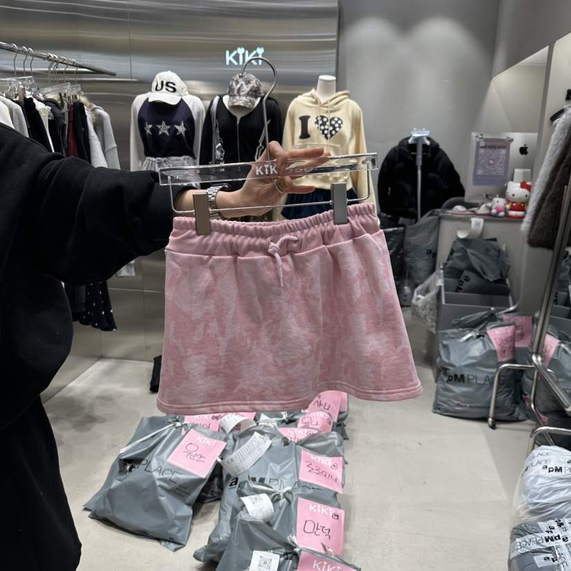 KIKI直郵韓國代購女裝新款職業熱賣時尚推薦真品25春夏短裙KIKI短裙