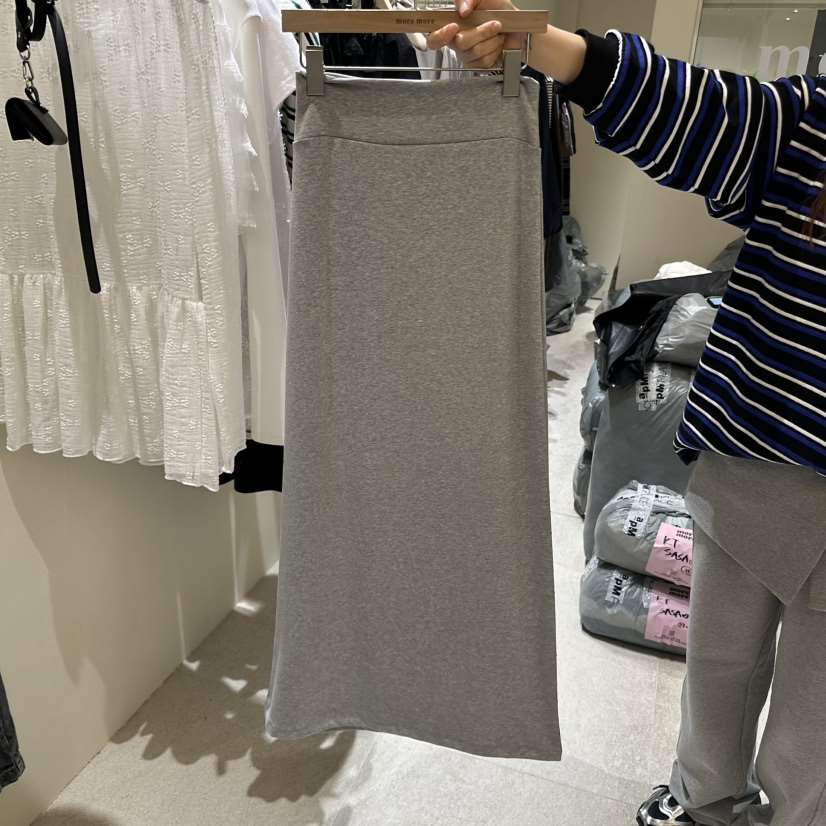 MOREMORE直郵韓國代購㊣女裝新品時尚熱賣推薦25春夏職業長裙more more長裙