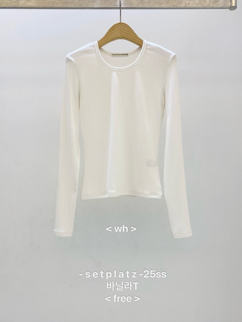 SETPLATZ韓國直郵㊣女裝新品時尚職業人氣熱賣休閑推薦長袖T恤PLATZCLASSIC長袖T恤