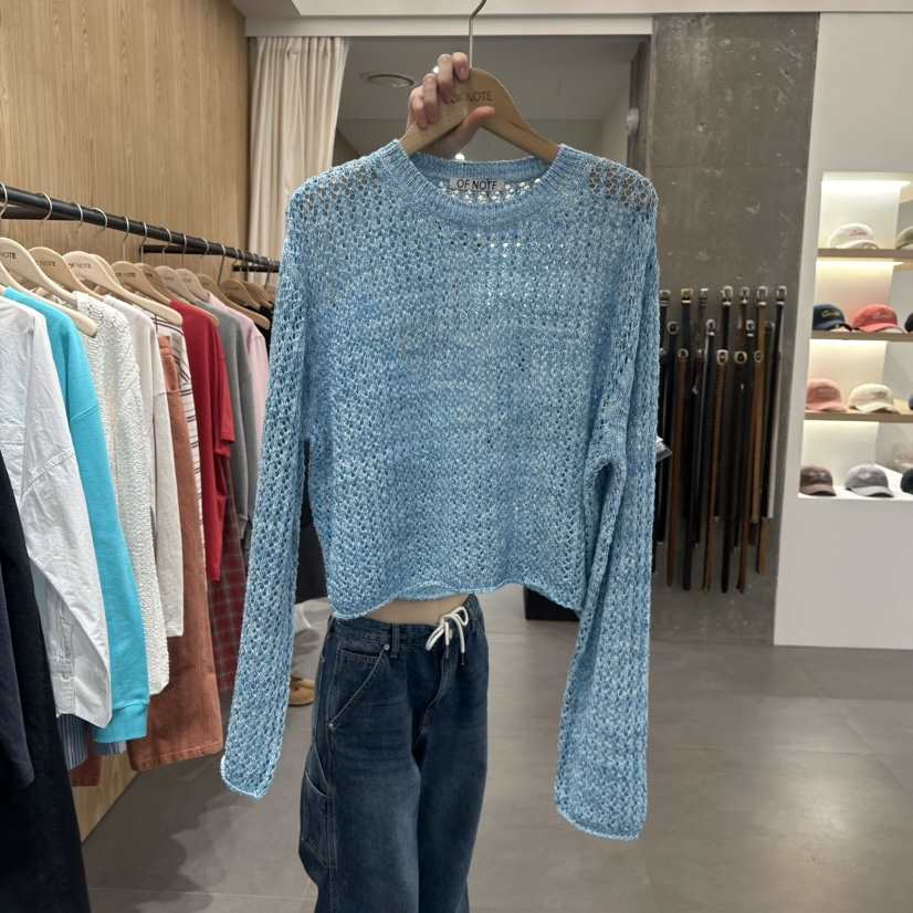 STAYFELT/OF NOTE韓國㊣直郵東大門代購女裝新品職業針織衫OF NOTE/STAYFELT針織衫