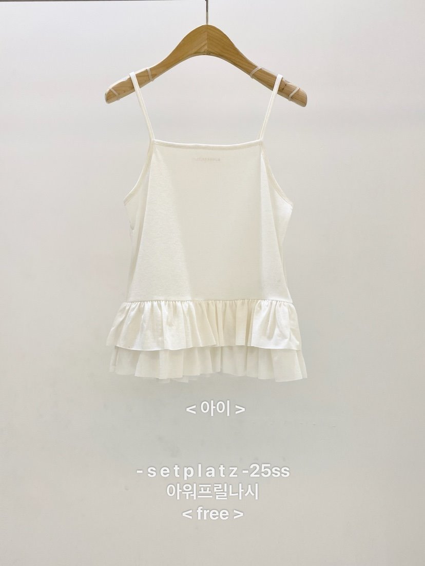 SETPLATZ韓國㊣直郵東大門代購女裝新款25春夏休閑吊帶背心PLATZCLASSIC吊帶/背心