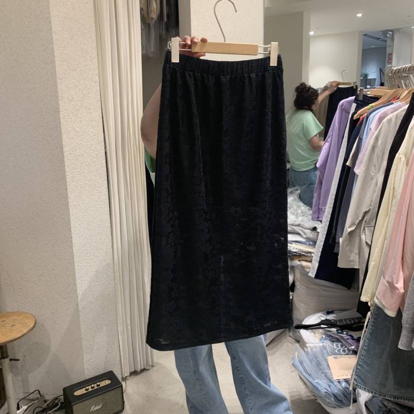SSEMIENNE直郵韓國代購㊣女裝新款時尚職業25春夏半身裙中短裙SSEMIENNE半身裙/中短裙