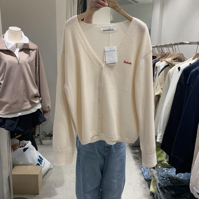 SSEMIENNE韓國直郵㊣東大門實拍女裝新品25春夏針織衫羊毛開衫SSEMIENNE針織衫