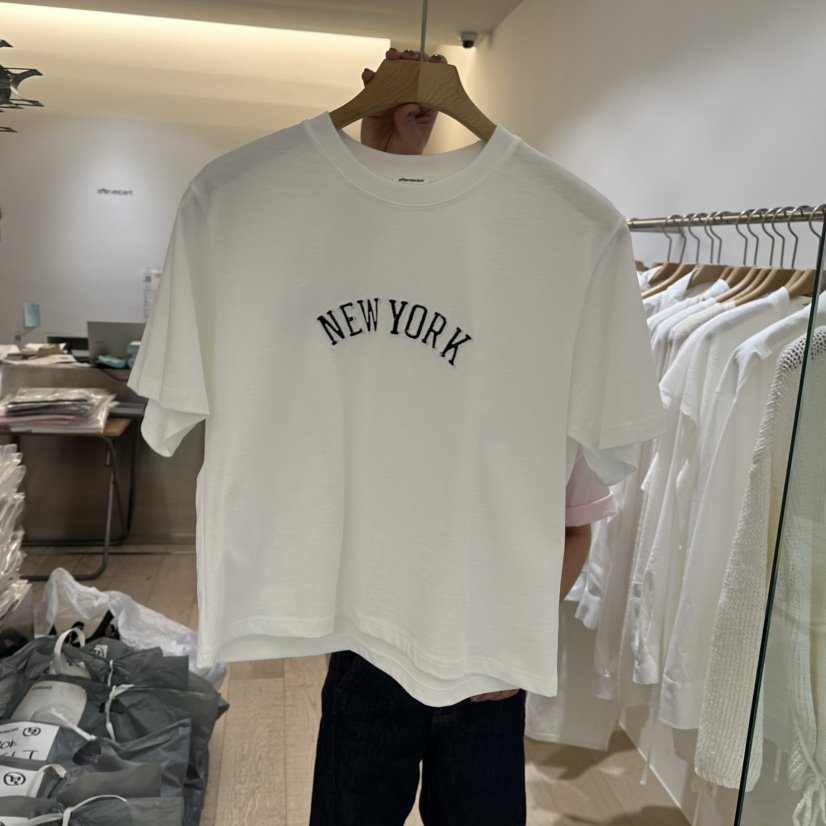 EFFERVESCENT韓國直郵㊣女裝新品職業推薦25春夏人氣休閑T恤evc/effervescentT恤