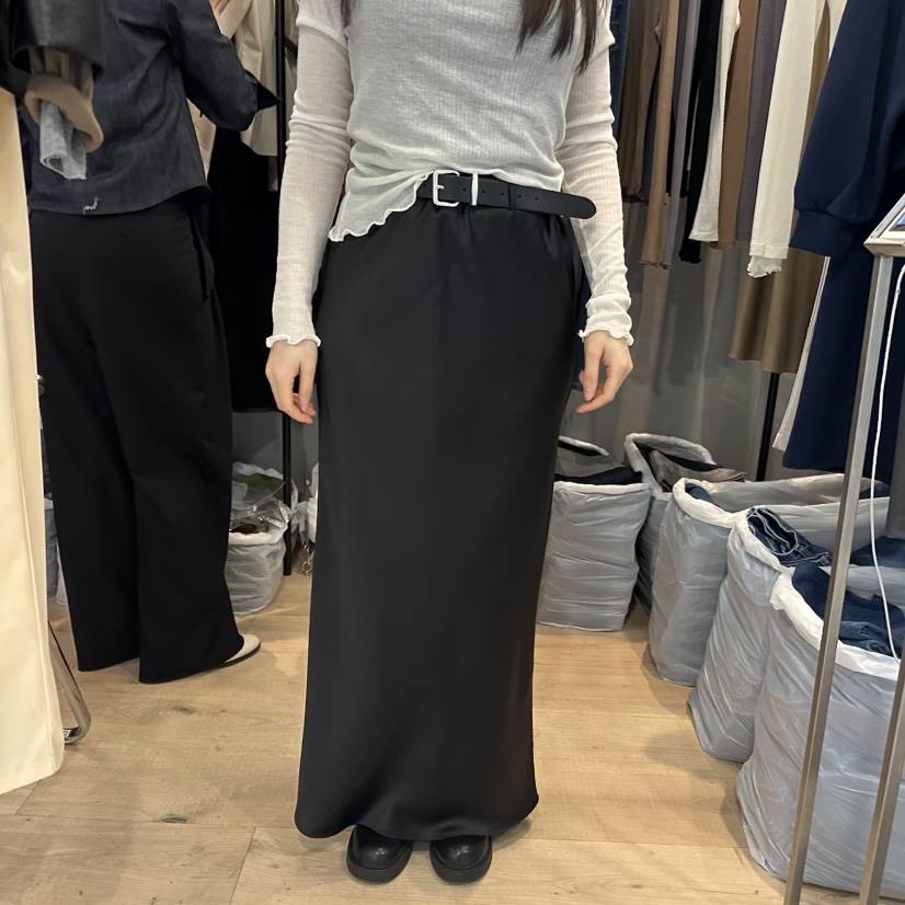 FLAMME TOIT韓國㊣直郵東大門代購女裝新款時尚長裙不含腰帶FLAMME TOIT長裙