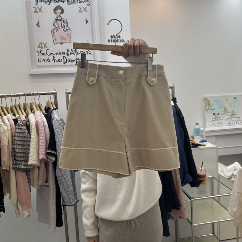ABLESTUDIO直郵韓國代購㊣女裝新品職業休閑人氣推薦時尚短褲ABLE STUDIO短褲