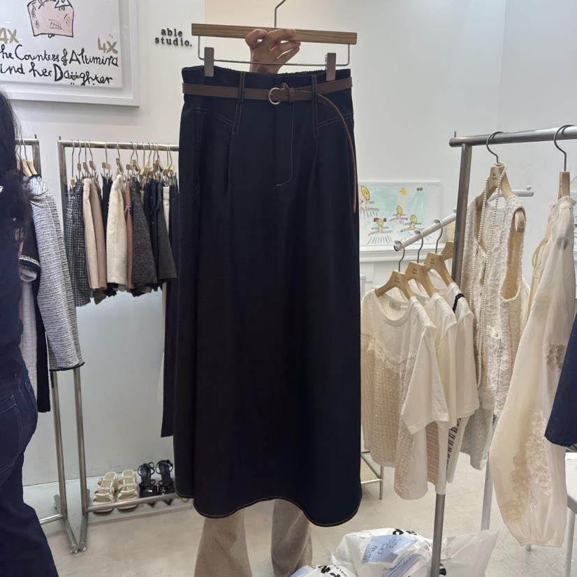 ABLESTUDIO韓國直郵㊣女裝新款職業時尚熱賣人氣推薦25春夏長裙ABLE STUDIO長裙
