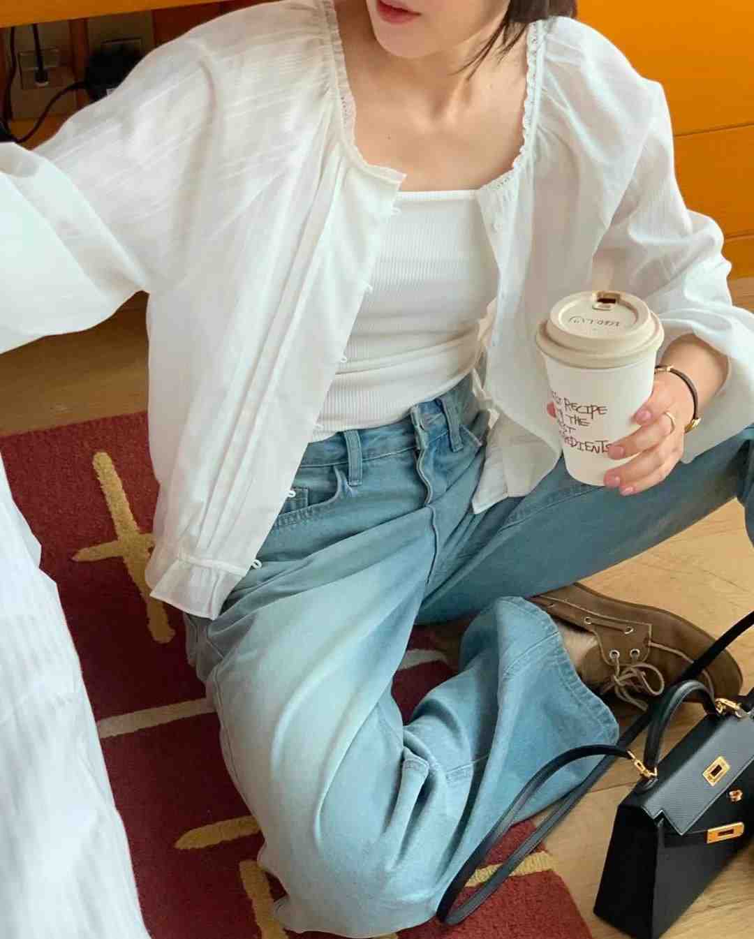 LONDON LACE-런던레이스-T直郵韓國代購㊣女裝新款25春夏襯衫蕾絲衫LONDON LACE襯衫/蕾絲衫