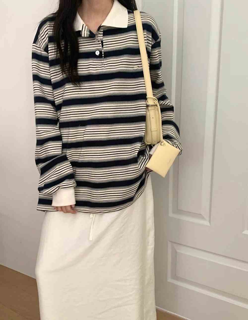 POMELO東大門實拍女裝新款真品25春夏人氣推薦休閑熱賣長袖T恤POMELO長袖T恤