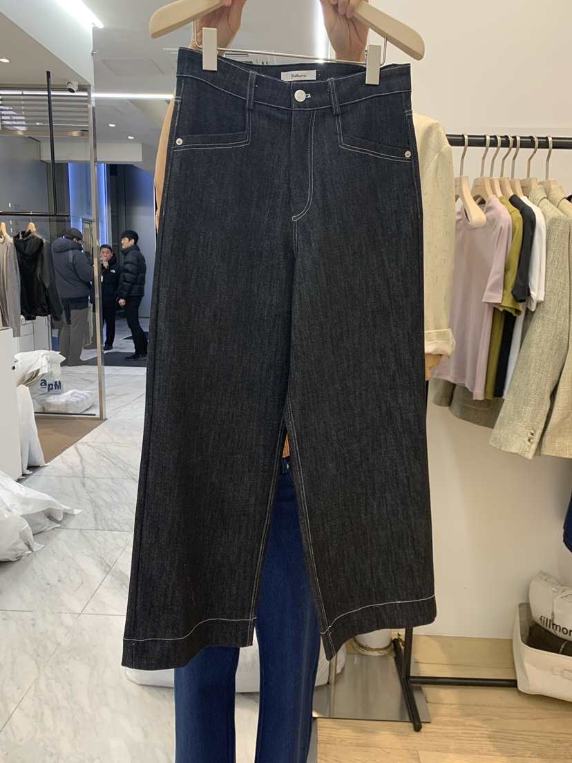FILLMOR直郵韓國代購㊣女裝新品時尚25春夏休閑推薦職業牛仔褲FILLMOR牛仔褲