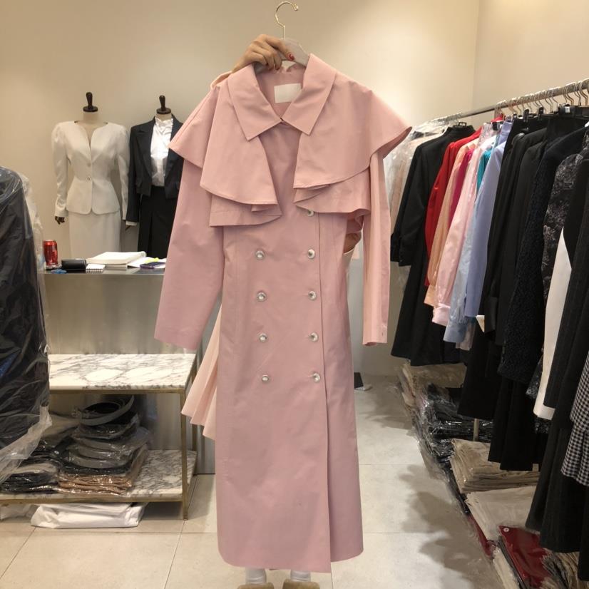 INNO直郵韓國代購㊣女裝新品時尚職業推薦25春夏休閑長款風衣INNO長款風衣