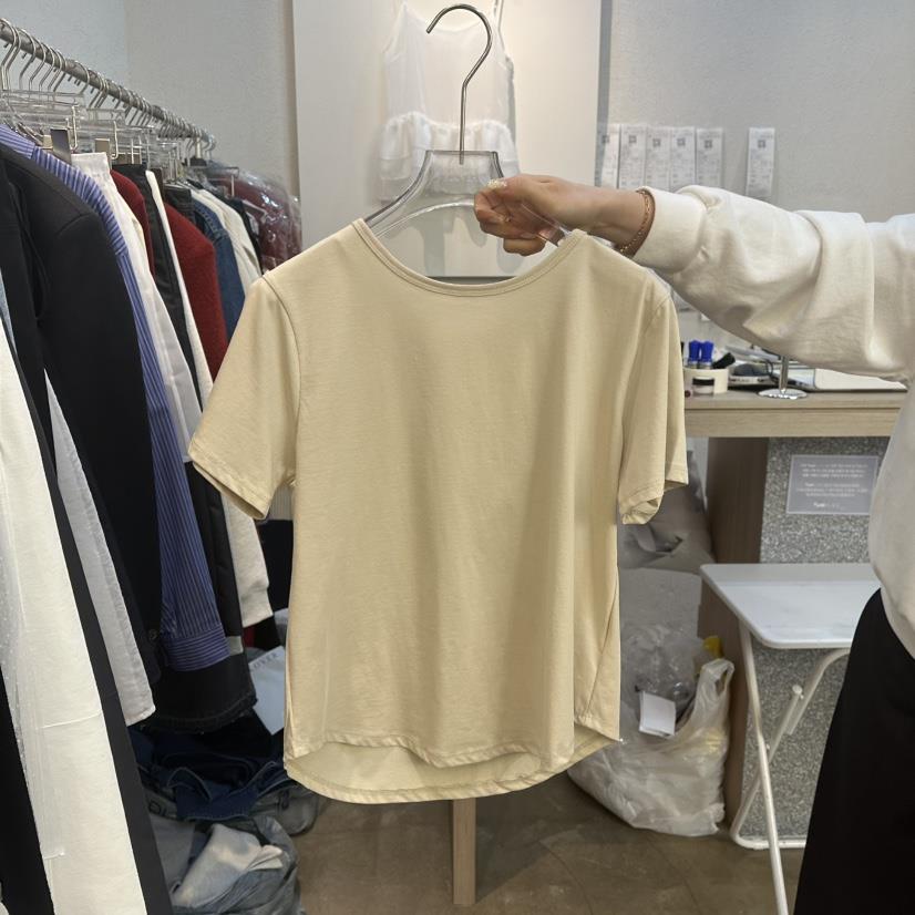 PLOVER韓國直郵㊣東大門實拍女裝新品人氣休閑時尚熱賣25春夏T恤PLO_VERT恤