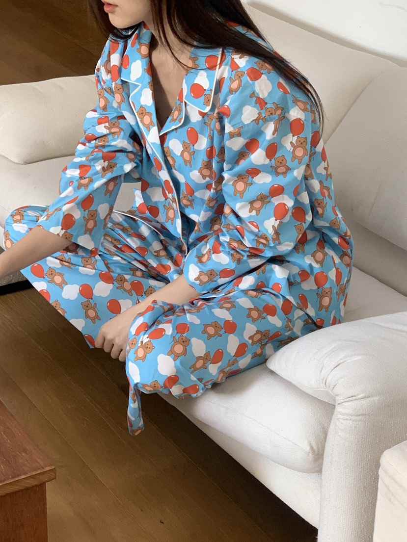 LOGARDEN韓國直郵㊣東大門實拍女裝新品人氣推薦睡衣兩件套LO GARDEN睡衣