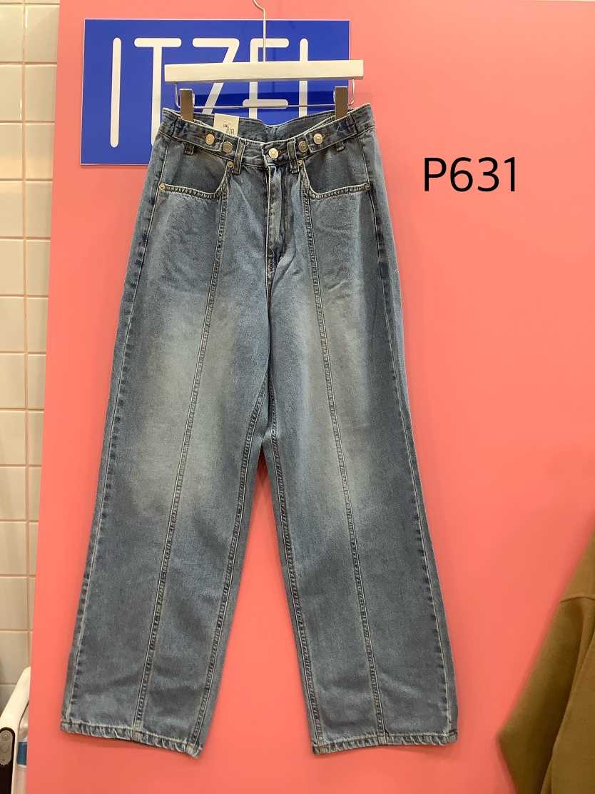 ITZEL直郵韓國代購㊣女裝新款人氣時尚休閑推薦職業25春夏牛仔褲ITZEL牛仔褲