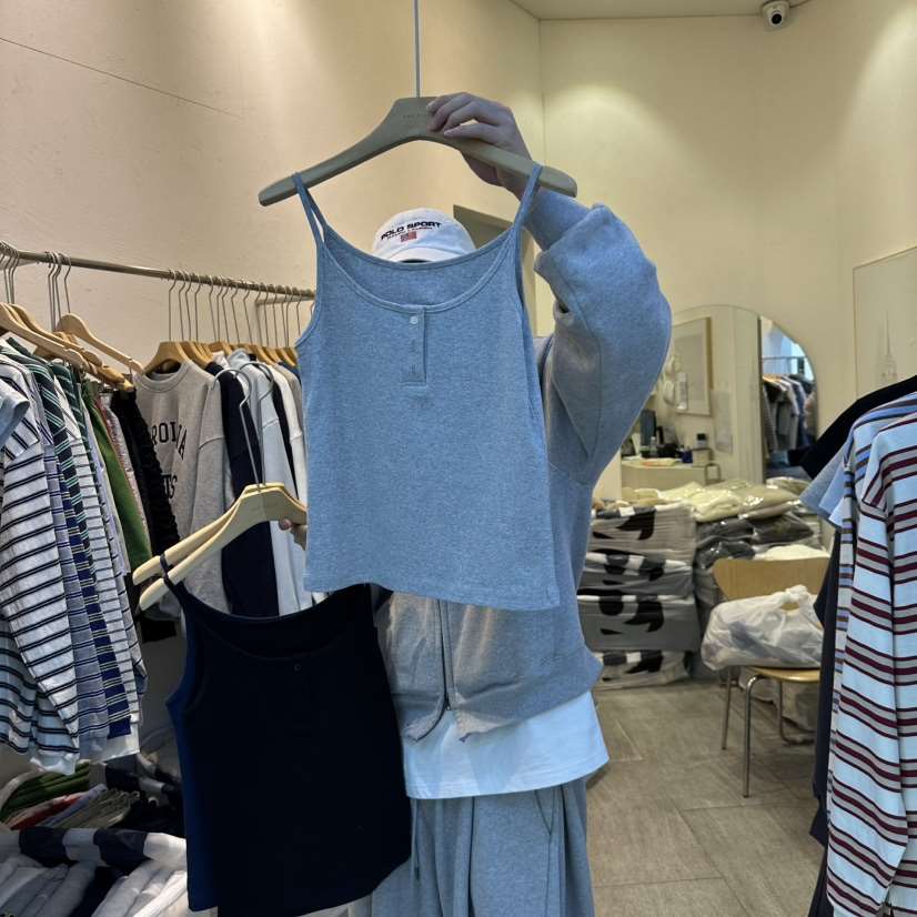 AND FLOYD韓國代購女士新品人氣25春夏真品時尚職業吊帶背心AND FLOYD吊帶/背心