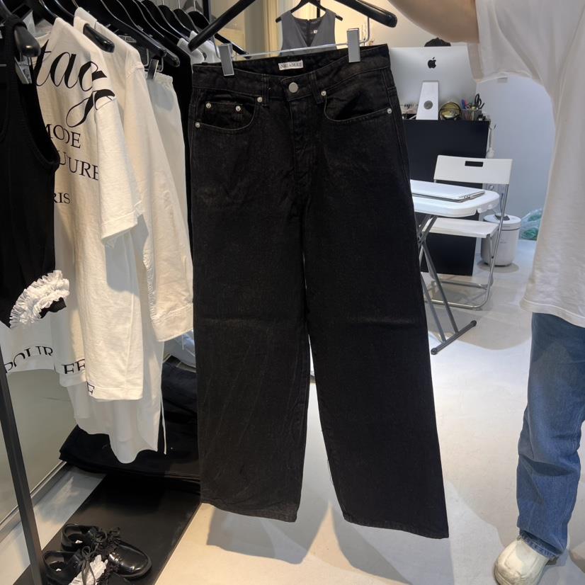 NEU ADULT韓國直郵㊣東大門實拍女裝新品職業熱賣休閑牛仔褲NEU ADULT牛仔褲