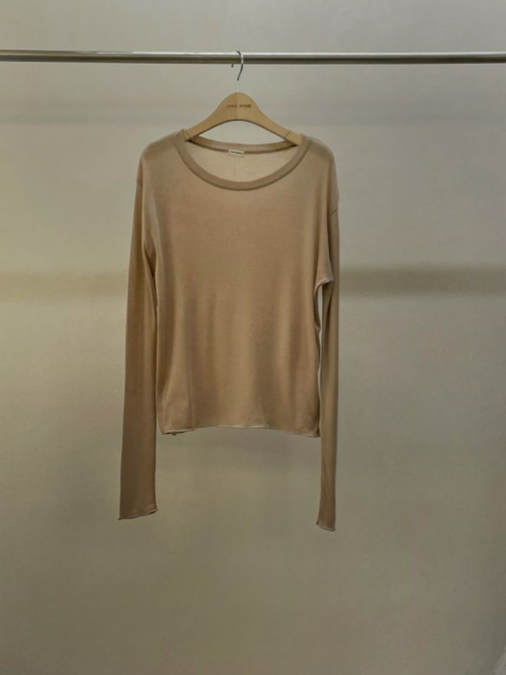 LA MUETTE/JAMIESTONE韓國直郵㊣東大門實拍女裝新品25春夏長袖T恤柔軟FLAT GARDEN/LA MUETTE/JAMIESTONE長袖T恤