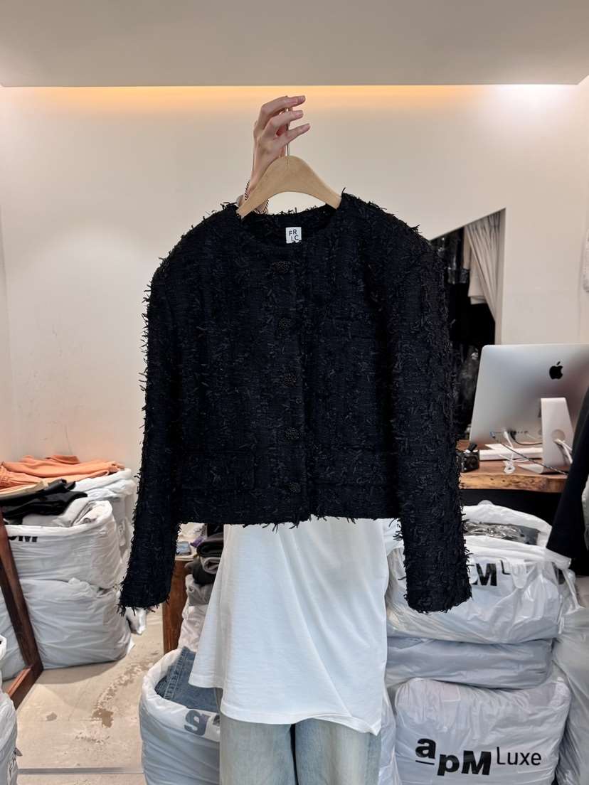 FRIC直郵韓國代購㊣女裝新款職業25春夏推薦熱賣休閑夾克花呢FRIC夾克
