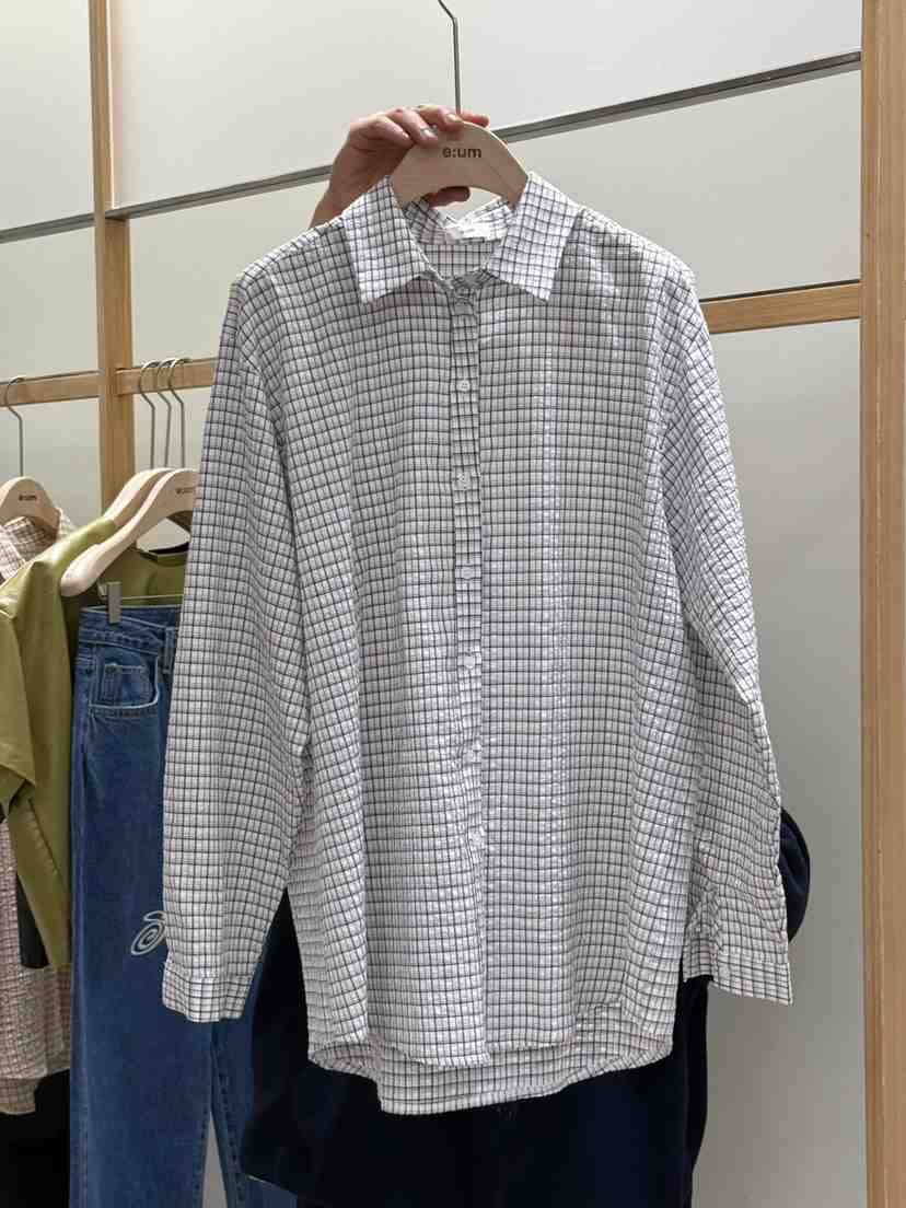 EUM韓國㊣直郵東大門代購女裝新品25春夏人氣職業襯衫蕾絲衫EUM襯衫/蕾絲衫