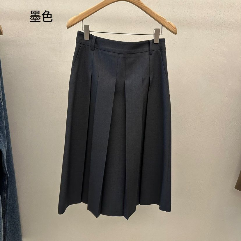 EGG韓國直郵㊣女裝新款職業人氣25春夏熱賣半身裙中短裙褶皺EGG-訂貨周期長半身裙/中短裙