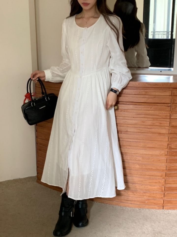 STAY HERE韓國㊣直郵東大門代購女裝新款時尚職業25春夏連衣裙STAY HERE連衣裙
