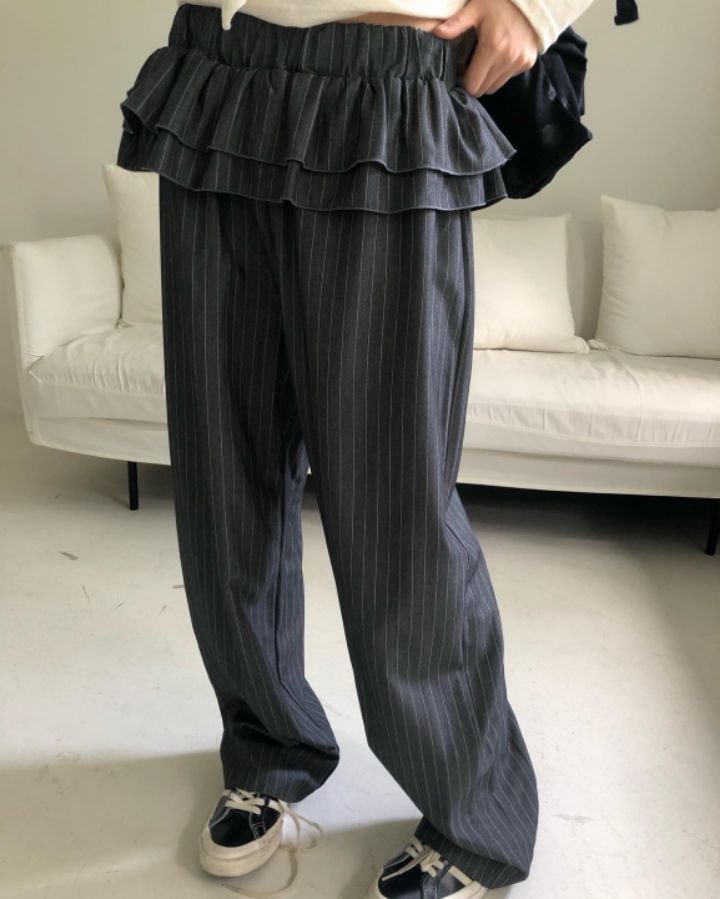 STAY HERE韓國直郵㊣東大門實拍女裝新品熱賣人氣正裝褲西褲STAY HERE正裝褲/西褲